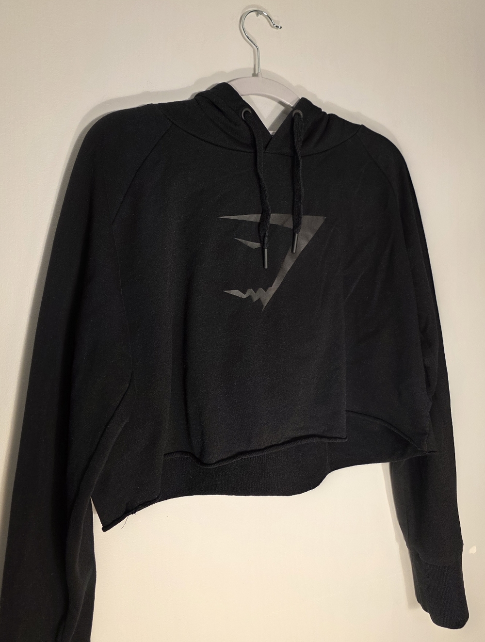 Gymshark Black Cropped Hoodie